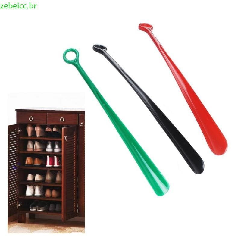 zebeicc Chifre Sapato Longo Ergonômico Calçadeira 30cm 46cm Comprimento ABS Viagem Ferramenta Levantador Par