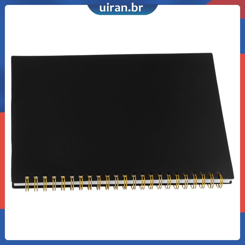 💍 de Registros Empresariais Preto com de PP para Detalhado e Gestão Financeira 8.5 x 11 Polegadas