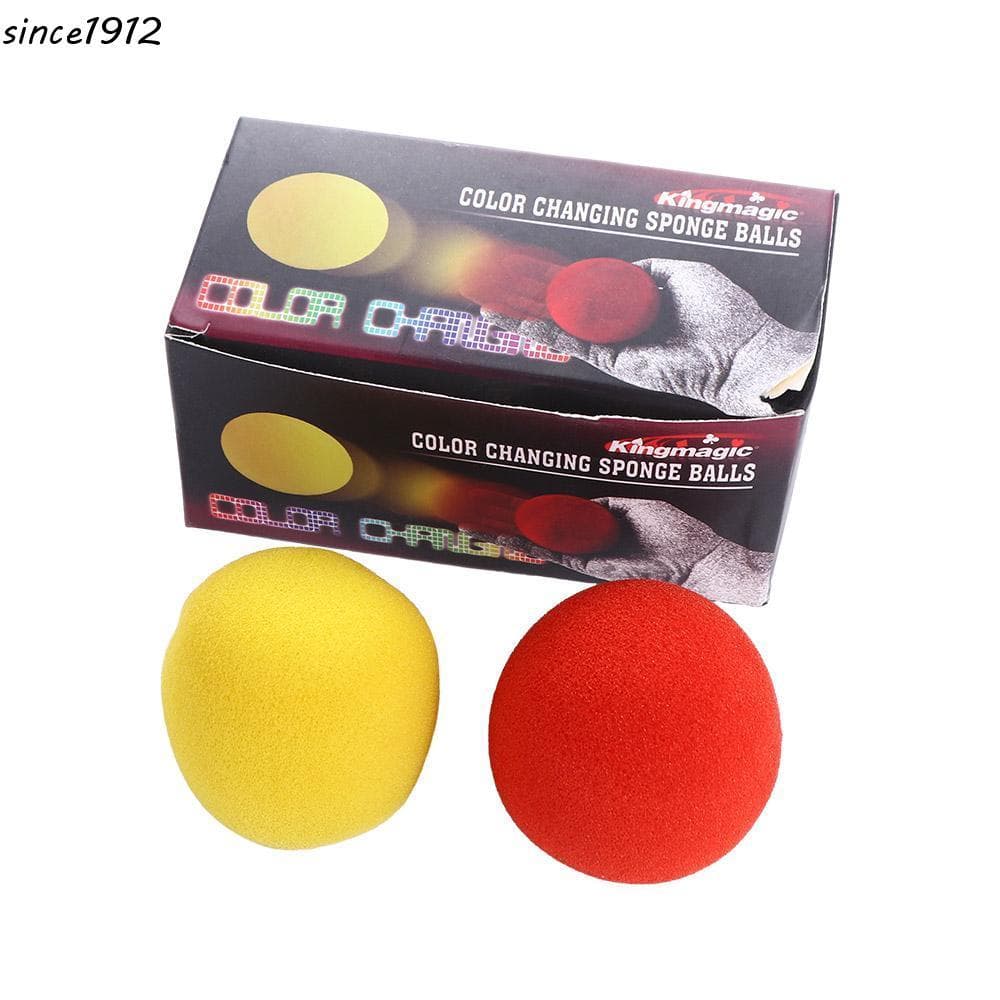 Desce Mudança De Cor Esponja Bola Adereços Mágicos Acessórios Vermelha Truques De Mágica De