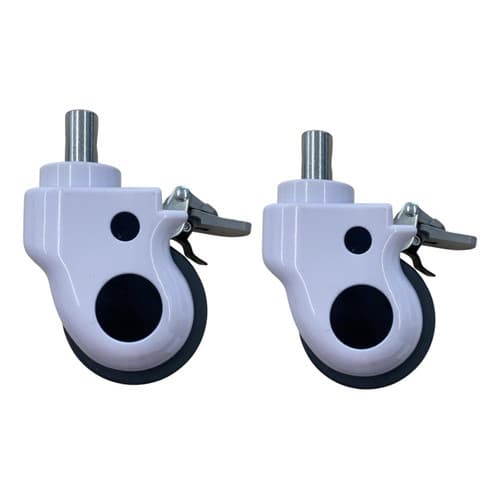 Rodas para Cadeira de banho  Rodízio Banco de Banho Par de Reposição Encaixe Simples