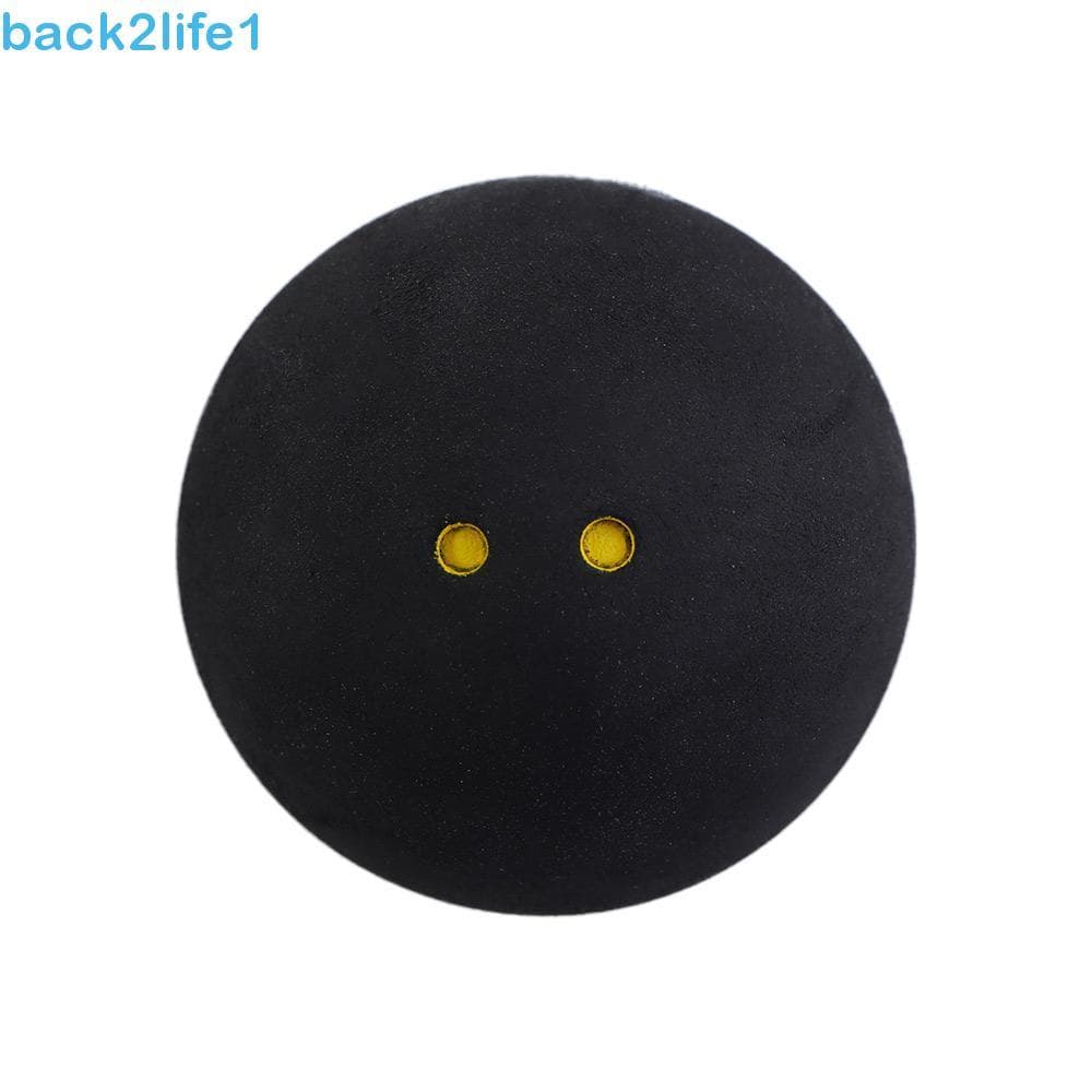 BACK2LIFE1 Bolas De Borracha De Squash De Competição Preta Com Dois Pontos Amarelos Para Ferramenta De Treinamento De Jo