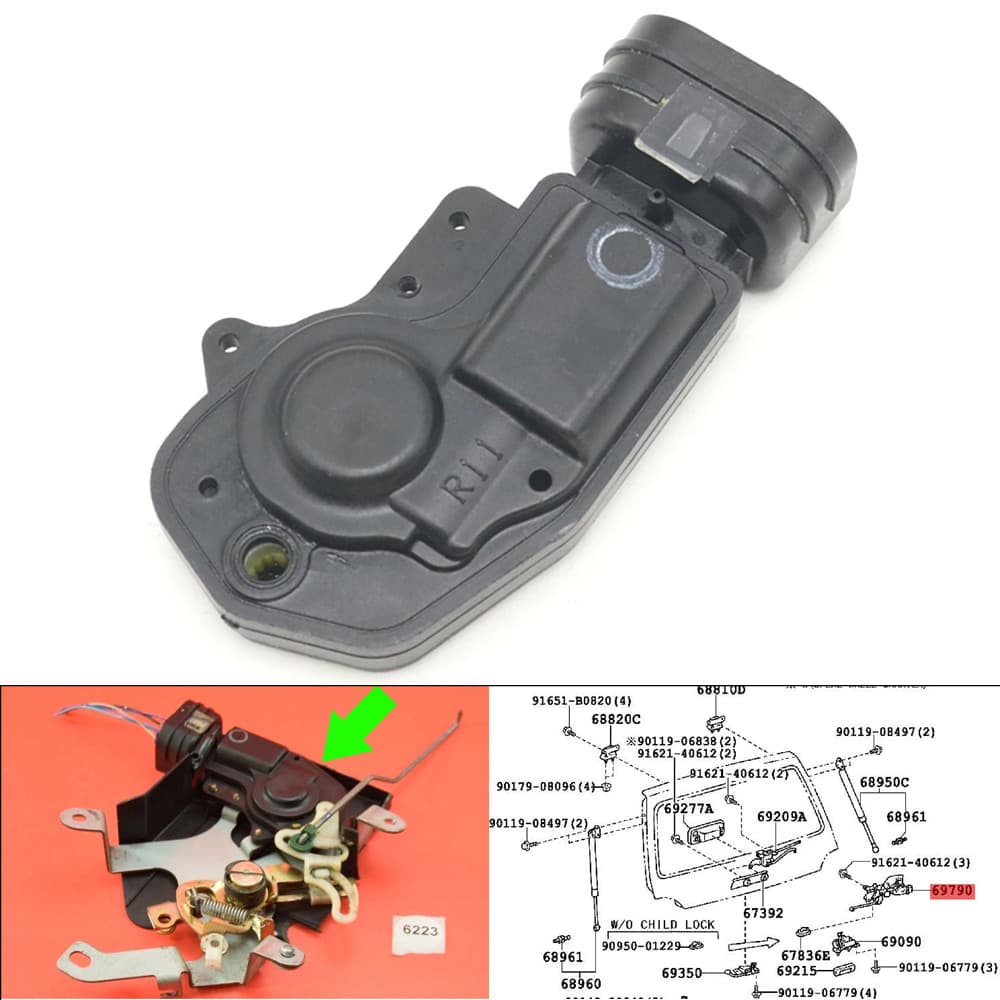Carro Traseiro Tronco Bagageira Porta Bloqueio Controle Central Trava Atuador Motor Para Toyota 4Runner 1996 1997 1998