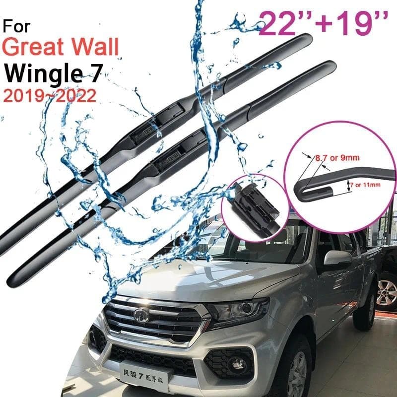 Lâminas De Limpador De Para-Brisa Dianteiro De Carro , Great Wall Wingle 7 2019 2020 2021 2022 , Modelo De Borracha Sem 