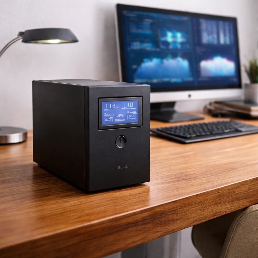 Nobreak 650VA 360W com LCD Estabilizador UPS para Computador Roteador Modem Bivolt MAX-0401