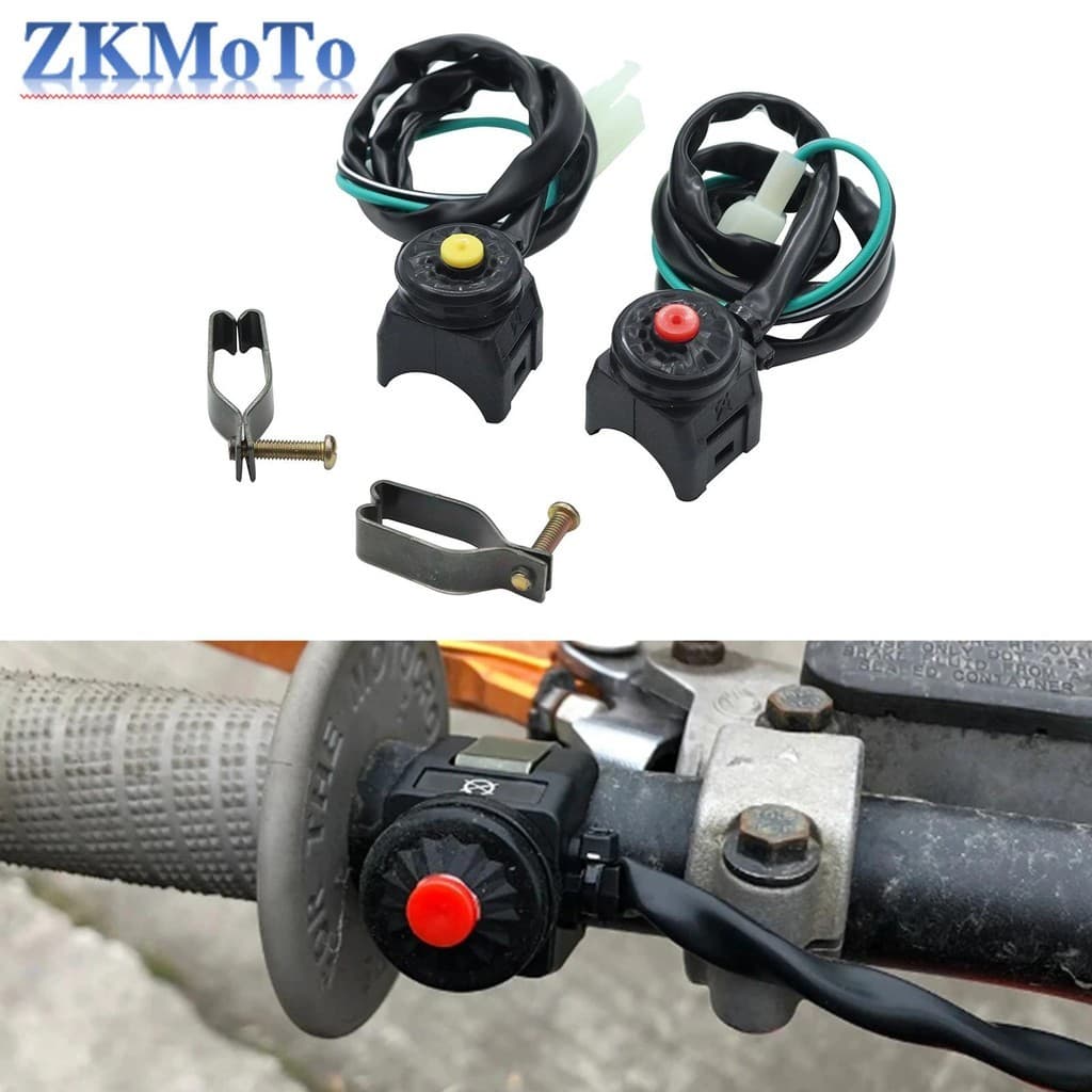 Motocicleta Scooter 7/8 " 22mm Guiador Chifre Botão Motor Starter Interruptor De Desligamento Para KTM Honda Kawasaki Ya
