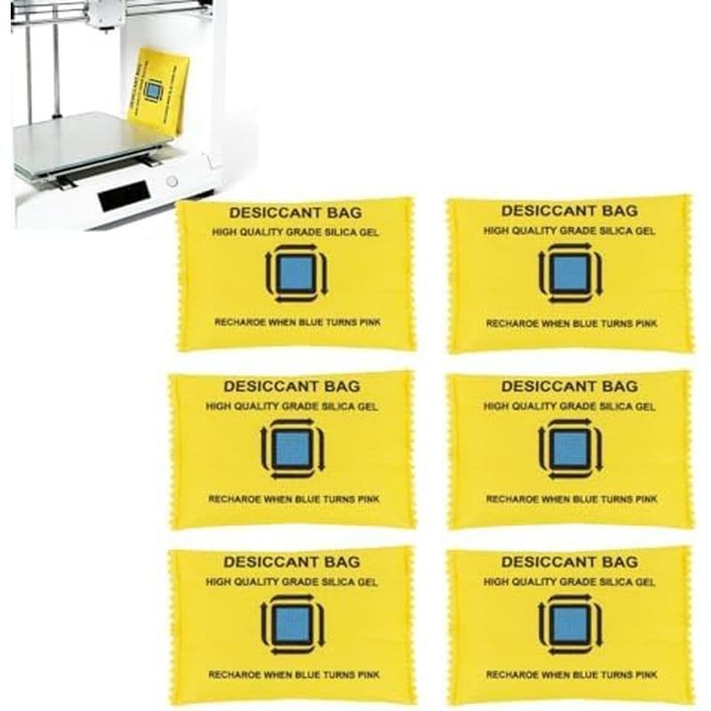 6 Pacotes de Dessecante Recarregável - Absorvedor de Umidade GARGEN, Pacotes de Gel de Sílica Reutilizáveis, Dessecante 