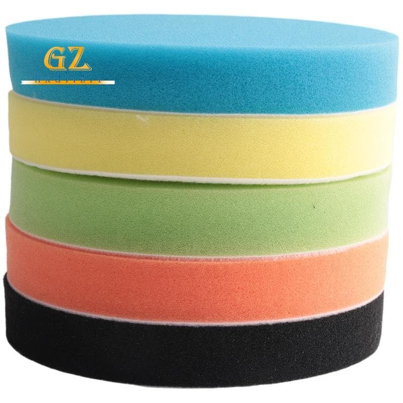 [gzhxdiizi1] 5 Pcs 6 Polegada (150mm) Esponja Plana Luz Amarela Almofada De Amarelecimento Kit De Polimento Polidor De C