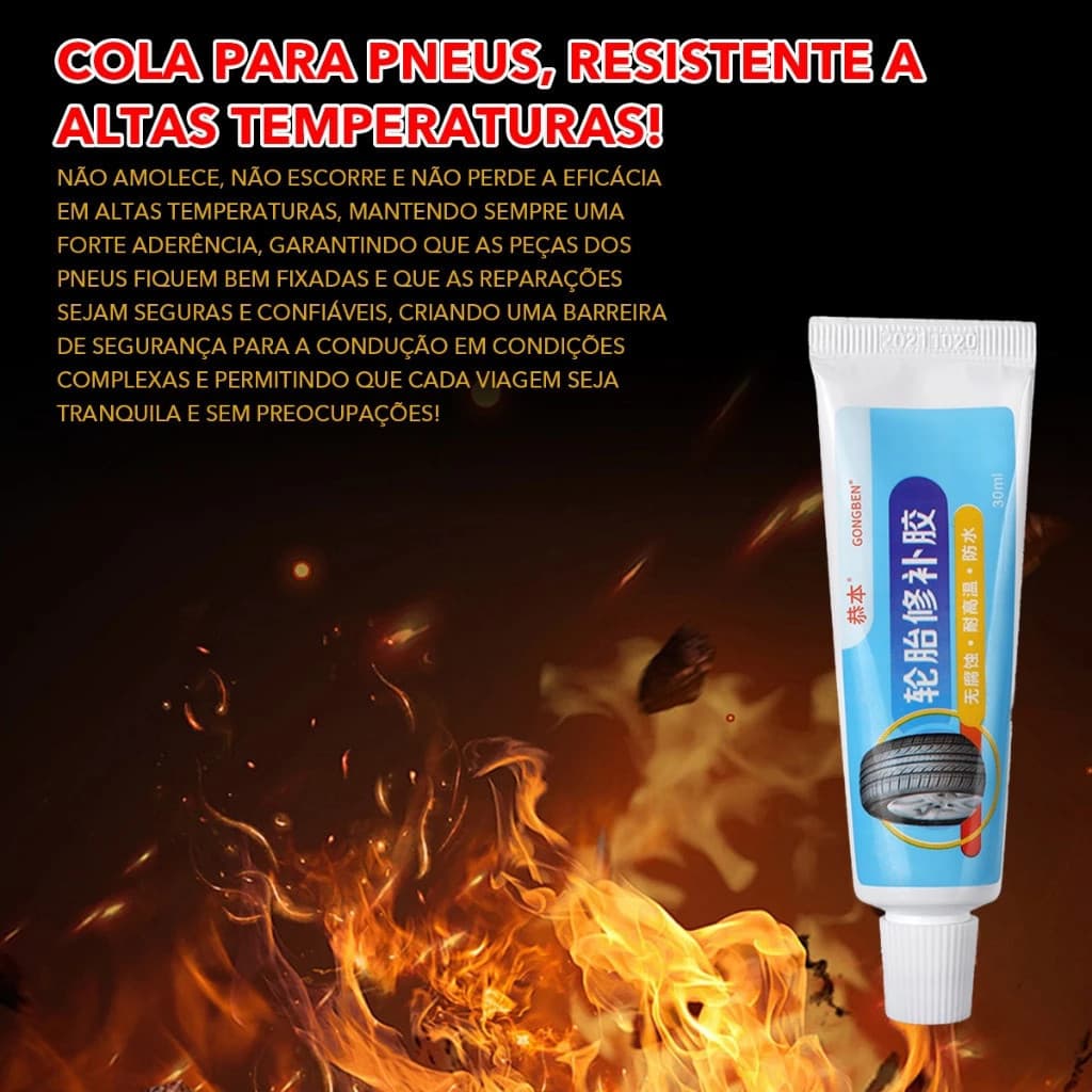 Cola de Reparação de Pneus Líquida Poderosa Cola de Borracha Preta Macia Adesivo Resistente ao Desgaste e à Corrosão RLM