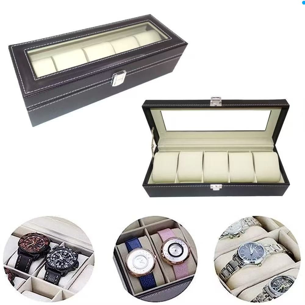 Case Unissex para Relógios - Suporte e Organizador de Armazenamento