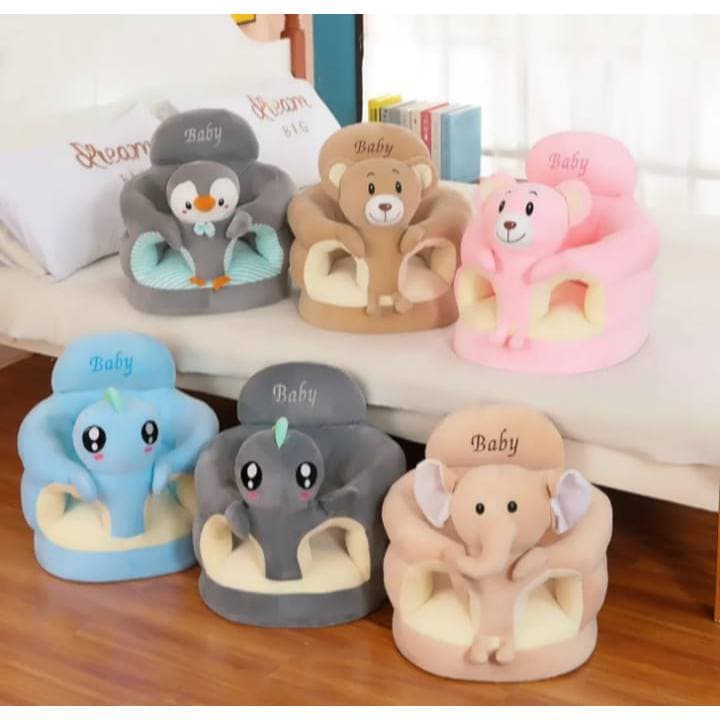 Cadeirinha Puff Assento para Bebe com Enchimento