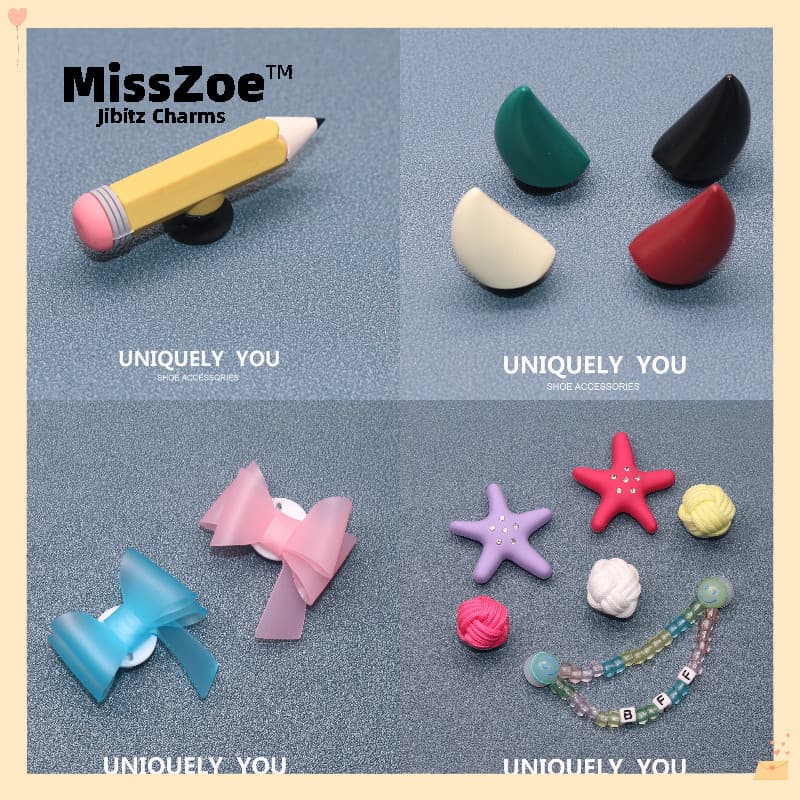 Miss Zoe Jibtz 3D Arco Em Forma De Buraco Sacos Acessórios 3D Estrela Dos Desenhos Animados Anime