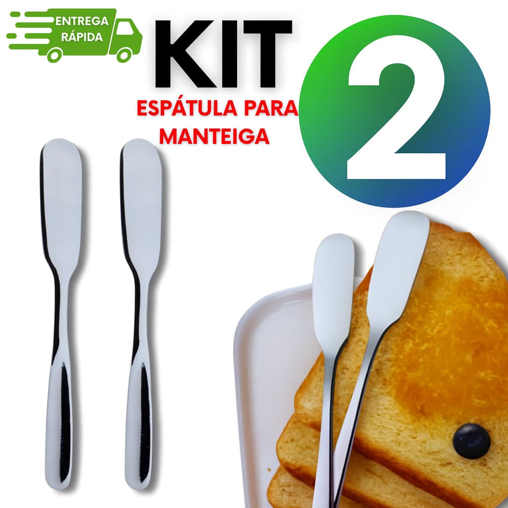 Espátulas Manteiga Patê Geleia Em Aço Inox