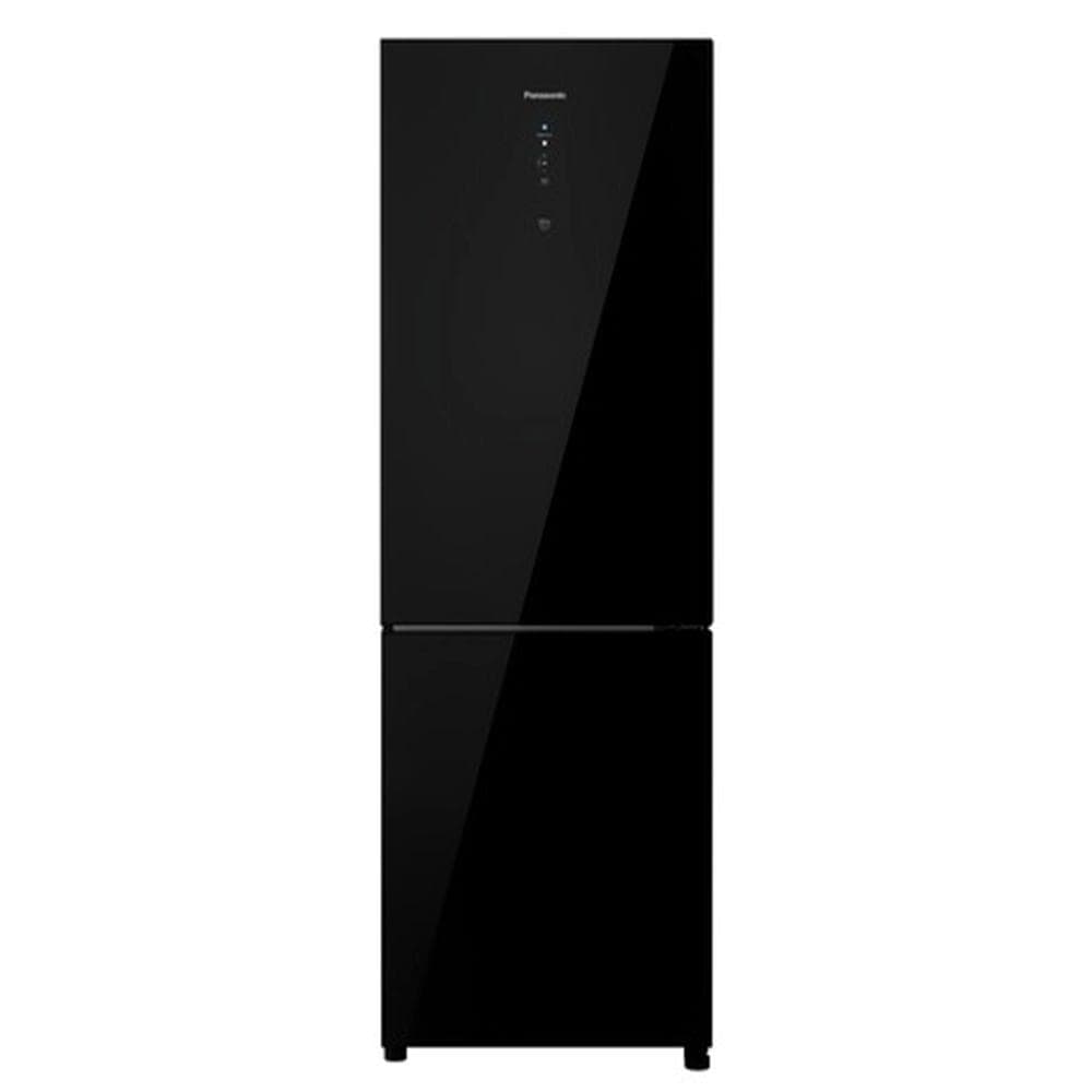 Refrigerador Bottom Freezer Panasonic de 02 Portas Frost Free com 407L, Inverter e Painel Easy Touch Black Glass - BB41