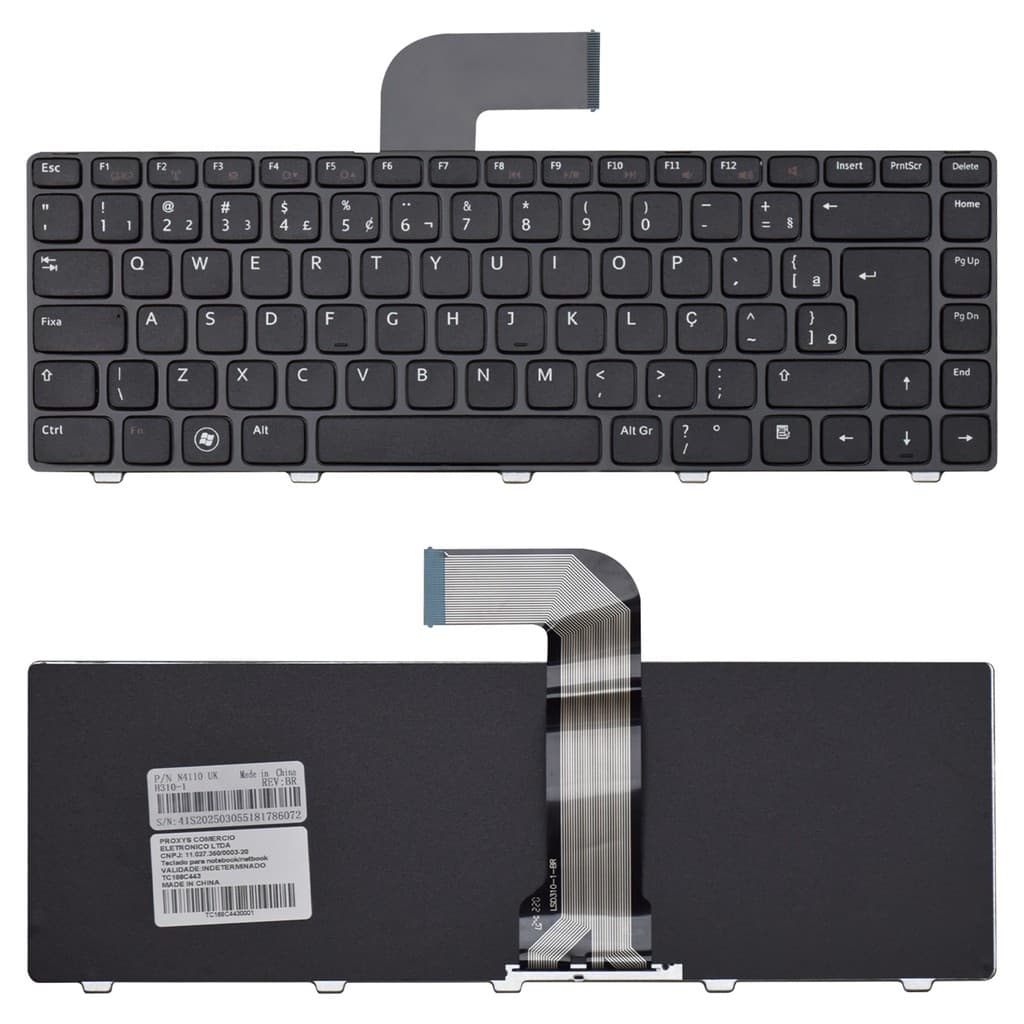 Teclado para Notebook Dell Inspiron N4050 Sem Iluminação