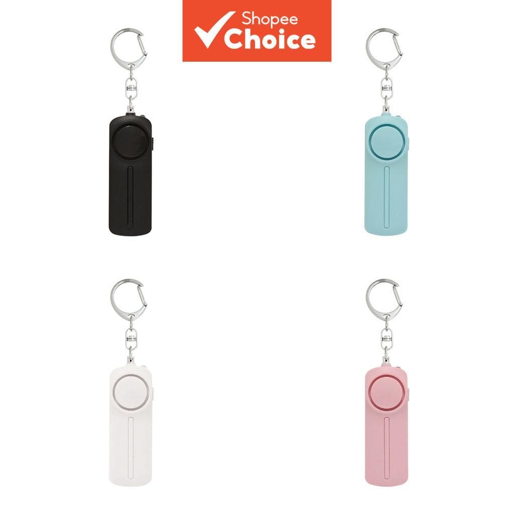 Chaveiro De Sirene De Alarme De Defesa Pessoal 130dB Com Proteção De Segurança Luz LED