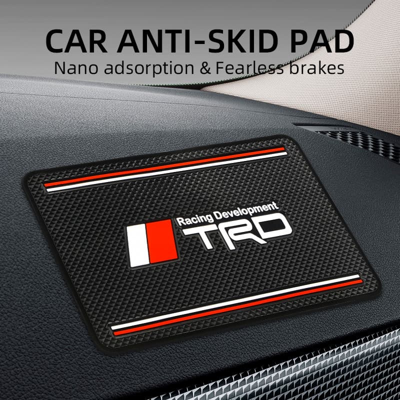 Tapete Antiderrapante Para Painel De Carro , Almofada Pegajosa Toyota TRD Modelo 20cm X 13cm/,