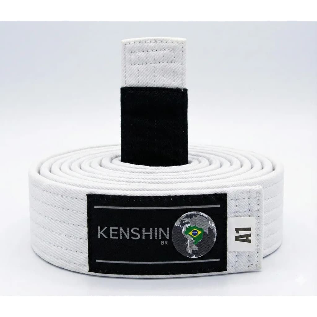 Faixa Jiu Jitsu Reforçada Kenshin Ideal para Uso Diário no Tatame com Ótimo Acabamento