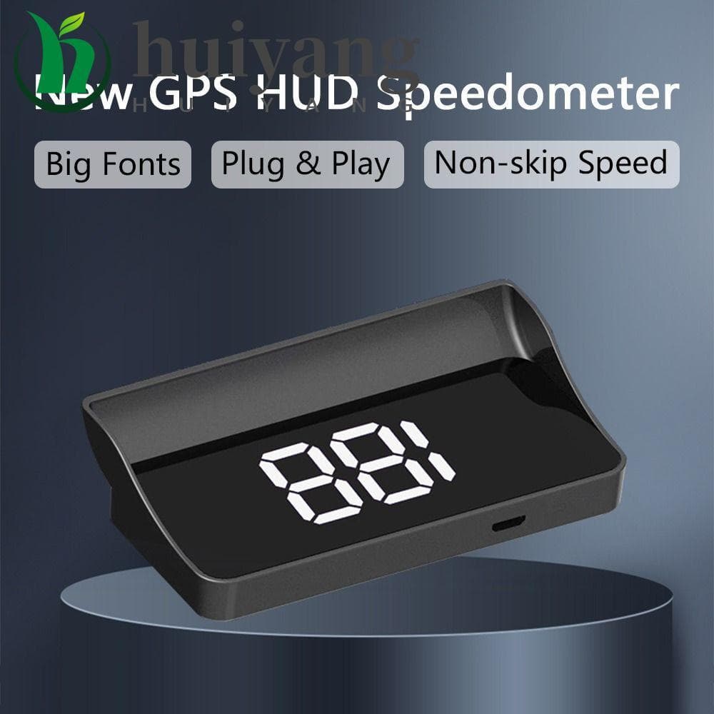 HUIYANG Car Head Up Display , Velocímetro Digital Universal De Plástico , Projetor De Pára-Brisa Portátil HUD