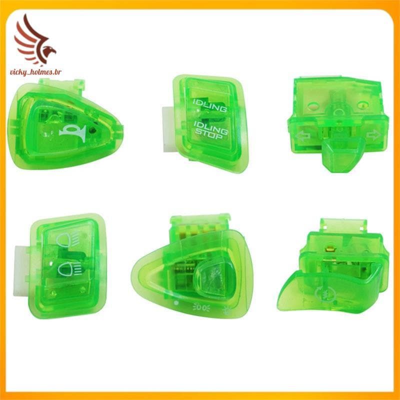[vicky_holmes.br] Botão Interruptor De Scooter Ciclomotor Para GY6 50cc 125cc 150cc ATV Motocicleta Buzina Dimmer Giro V