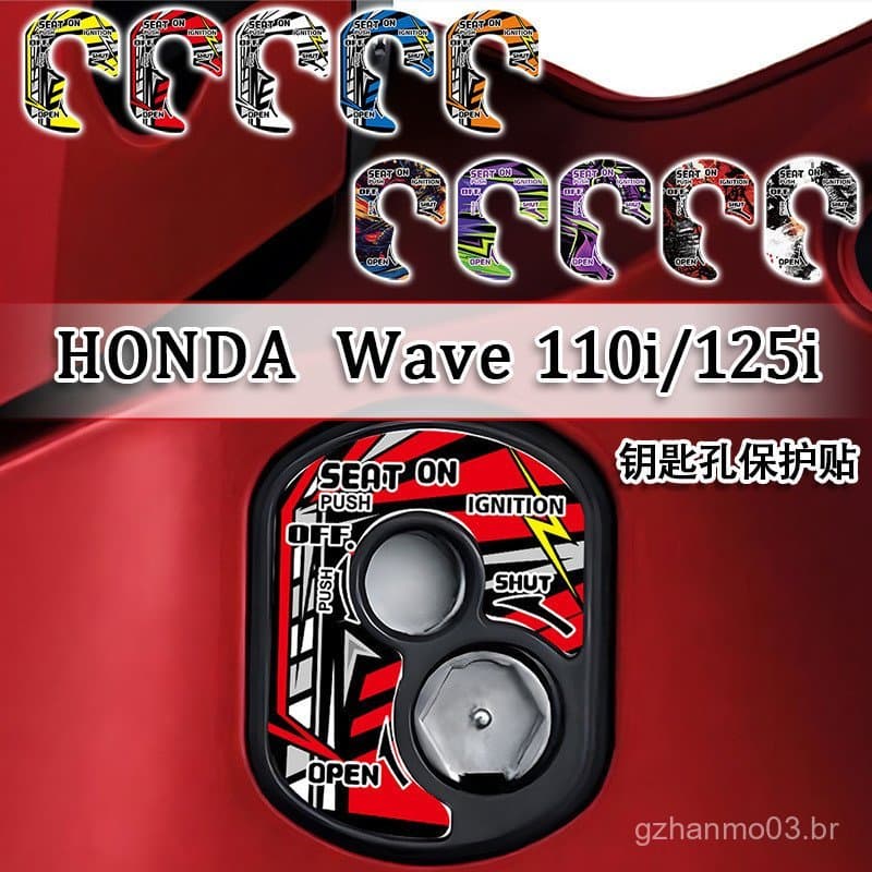 Adesivo decorativo protetor muito vendido para o buraco da chave de ignição das motocicletas Honda We 110i 125i WRPK