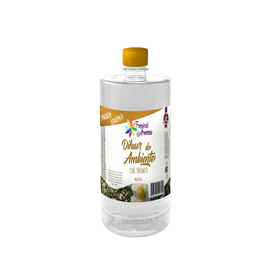 Refil Difusor de Ambiente Aromático Chá Branco 1L Tropical Aromas