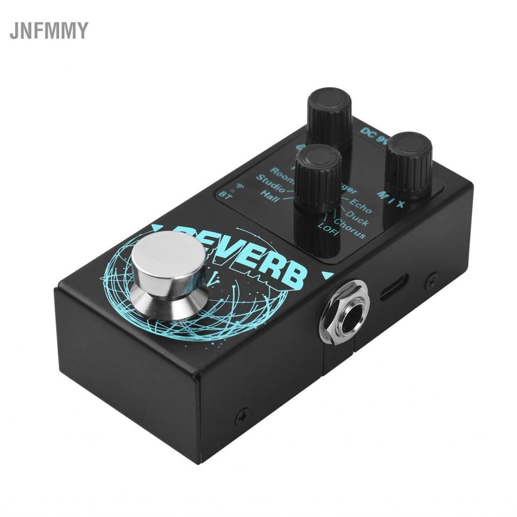 jnfmmy FAPAO Pedal de efeitos de guitarra Reverb digital 9 efeitos diferentes de acompanhamento de decaimento / mix