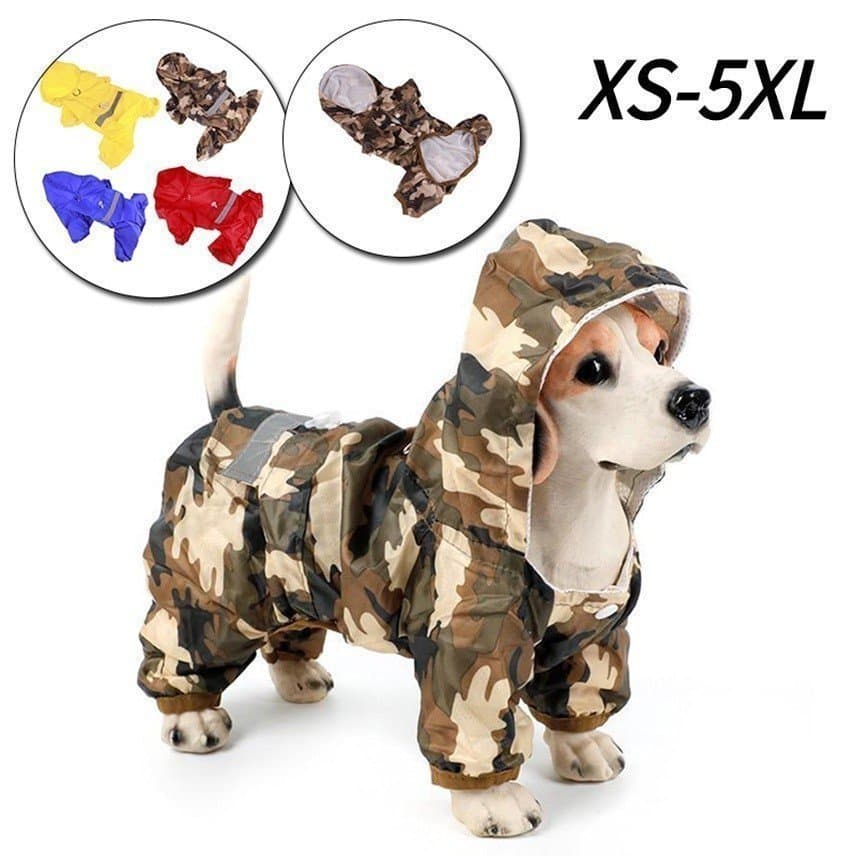 Roupas Para Cães De Estimação Capa De Chuva Dupla Camada Quatro Estações Atacado .