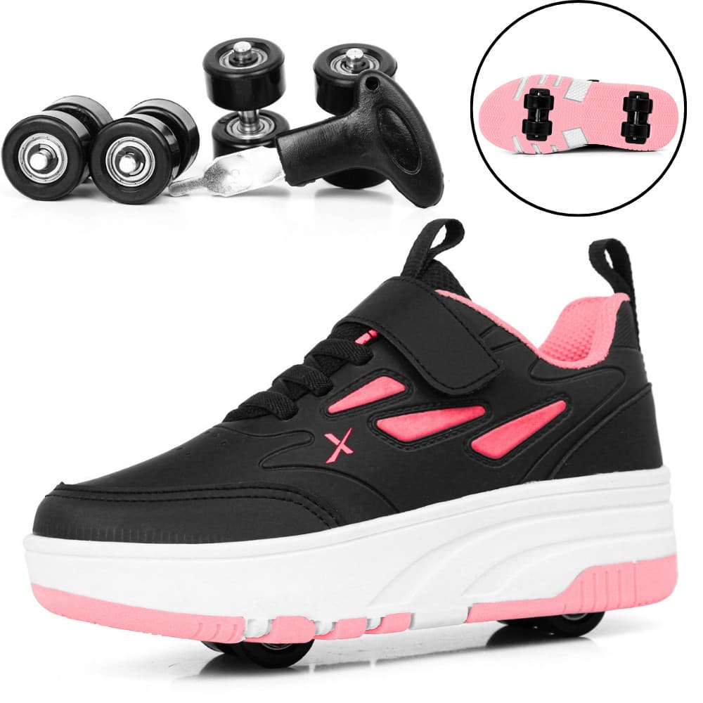 Tênis Infantil Feminino de Rodinha Skate Estiloso Confortável e Divertido