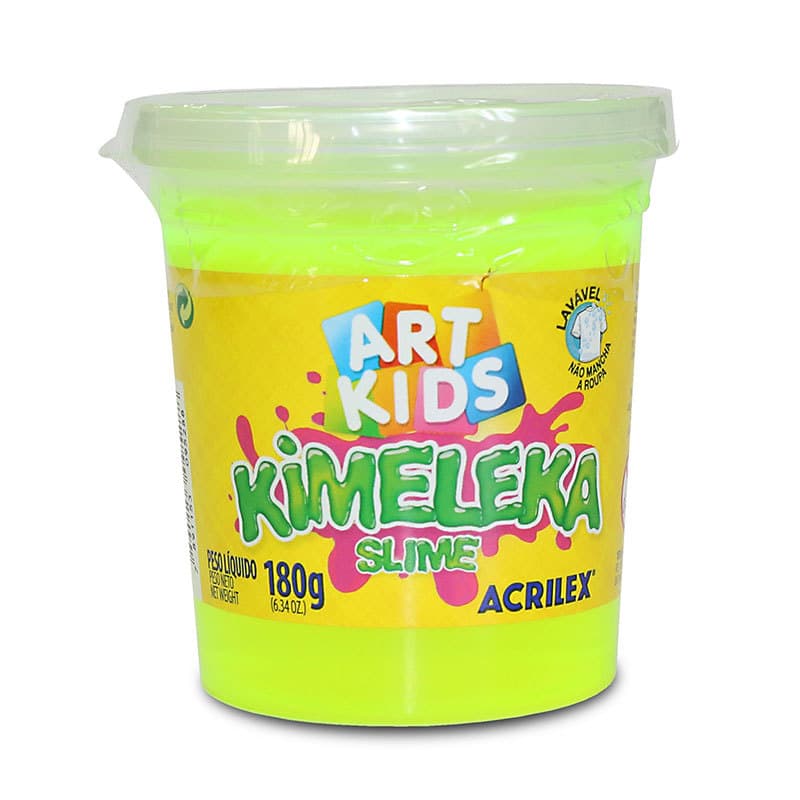 Kimeleka Slime Art Kids 180g Amarelo Limão 504 Acrilex