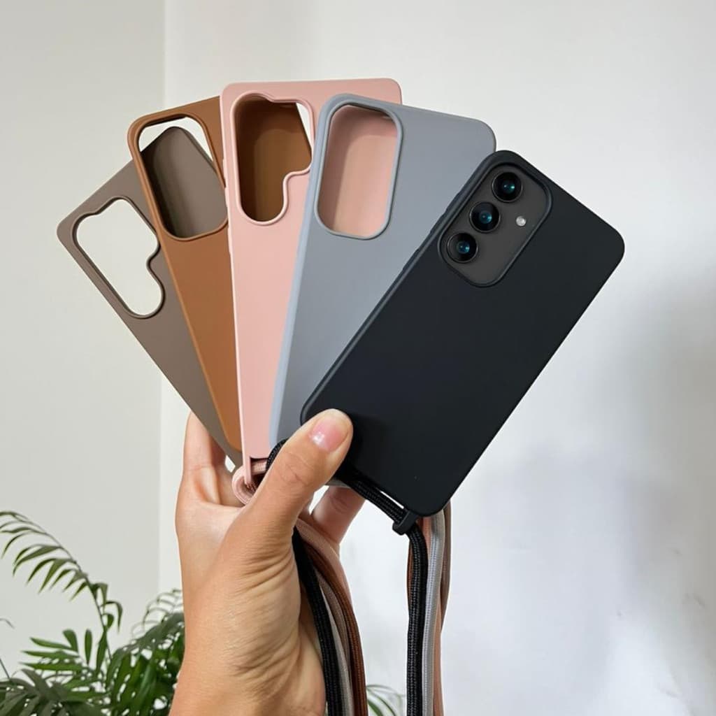 Capinha Com Cordão Para Samsung S23 S24 S25 Plus E Ultra