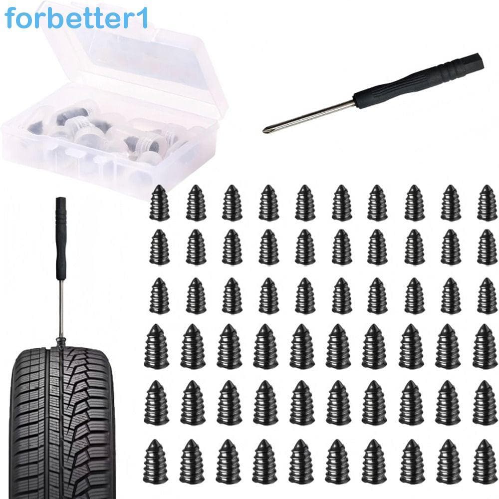FORBETTER 10/20 Peças Prego Para Reparo De Pneus De Carro , Ferramenta De Autoatendimento Parafuso Auto-Roscante De Borr