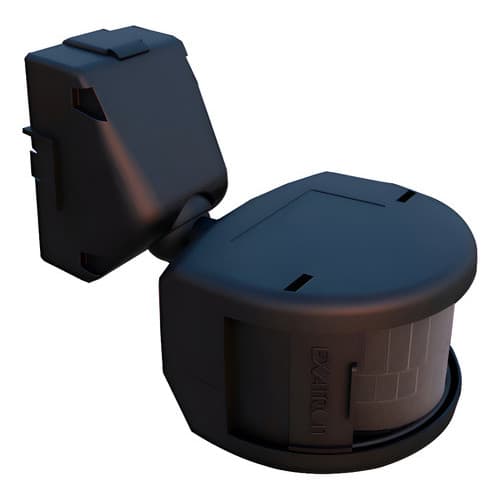 Sensor de Presença Frontal Externo 180° Preto Exatron Smart Bivolt App X-Control