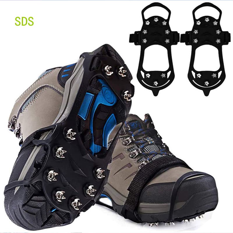 SDS 1 Par De 10 Pinos Antiderrapantes Para Sapatos , Grampos Ferramenta De Segurança Escalada De Inverno , Neve E Gelo ,