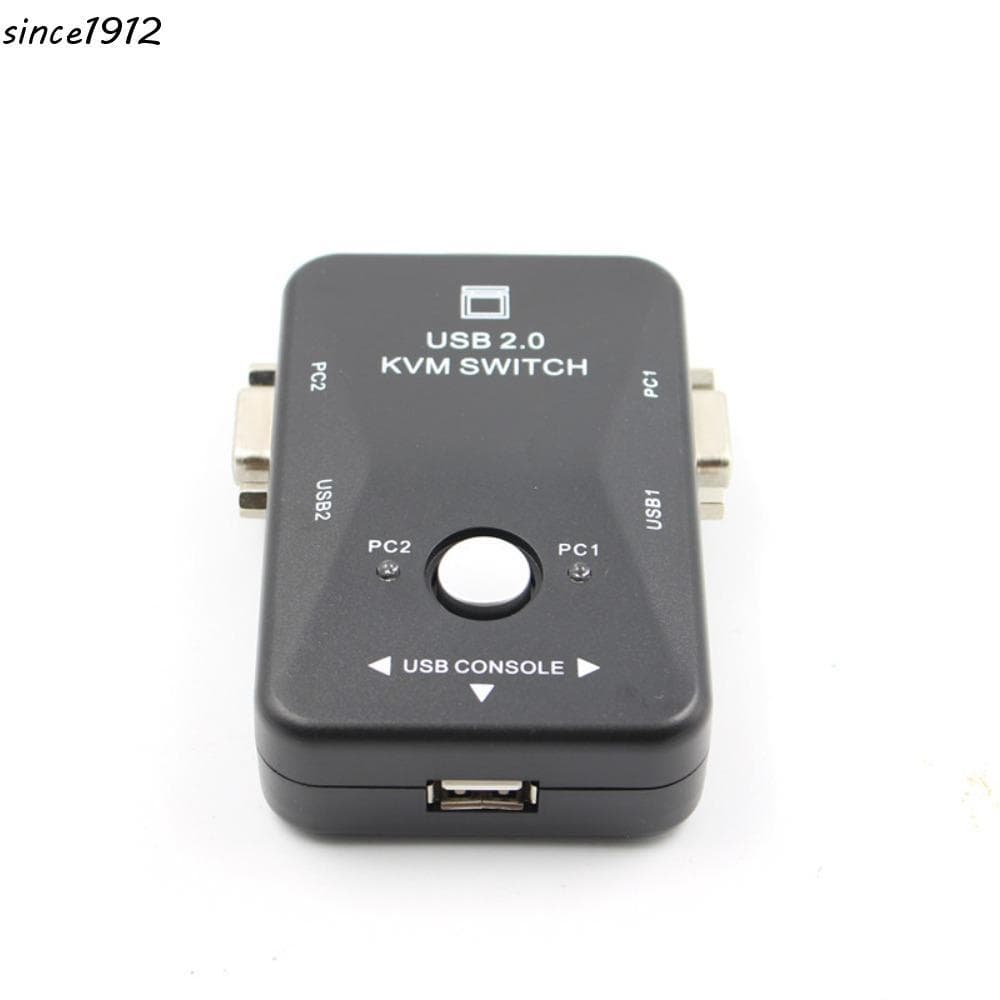 Desce 2 Portas VGA KVM Switch , Switcher 2 Em 1 Saída USB 2.0 Divisor ,