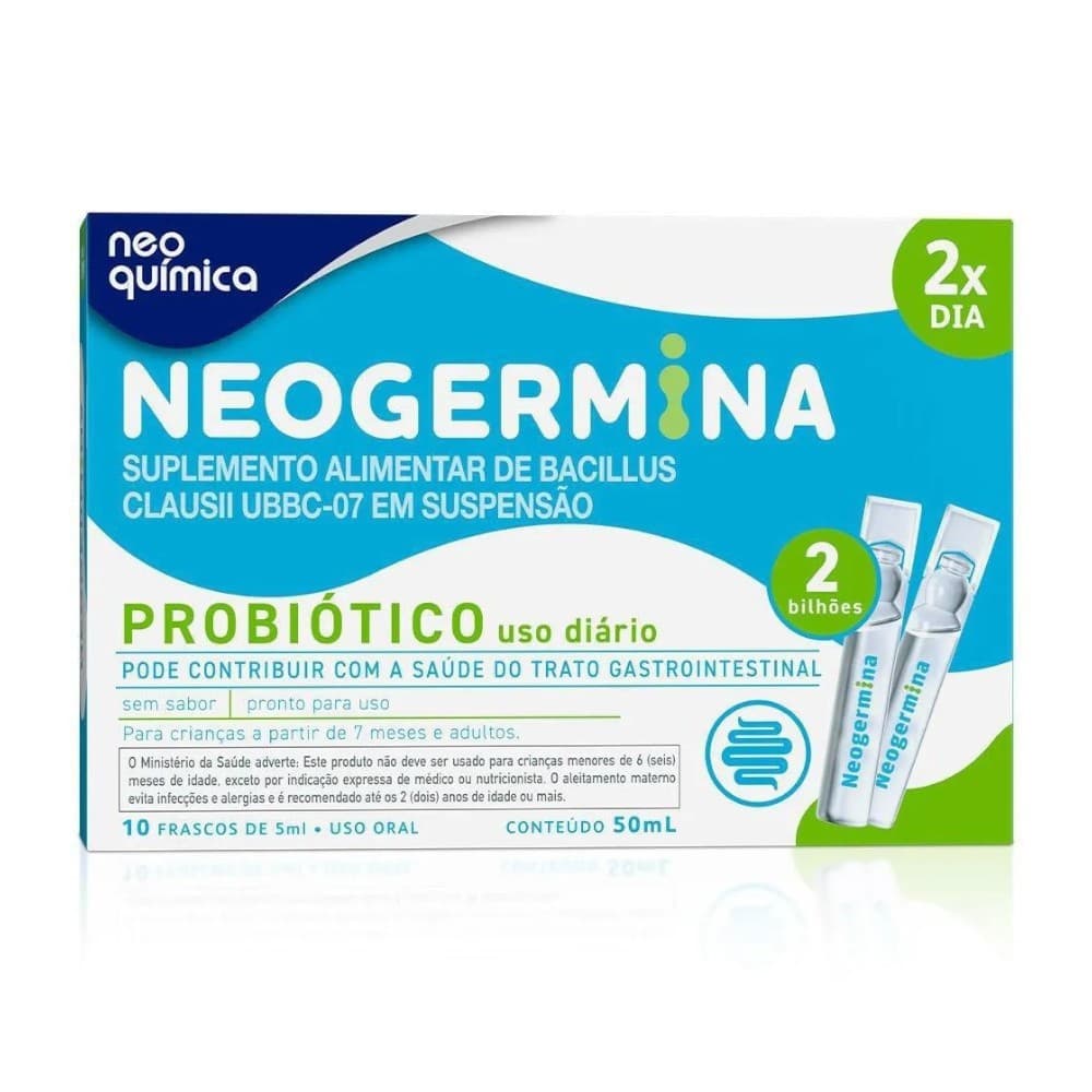 Neogermina Probiótico 50ml Cx 10 Unidades - Neo Química