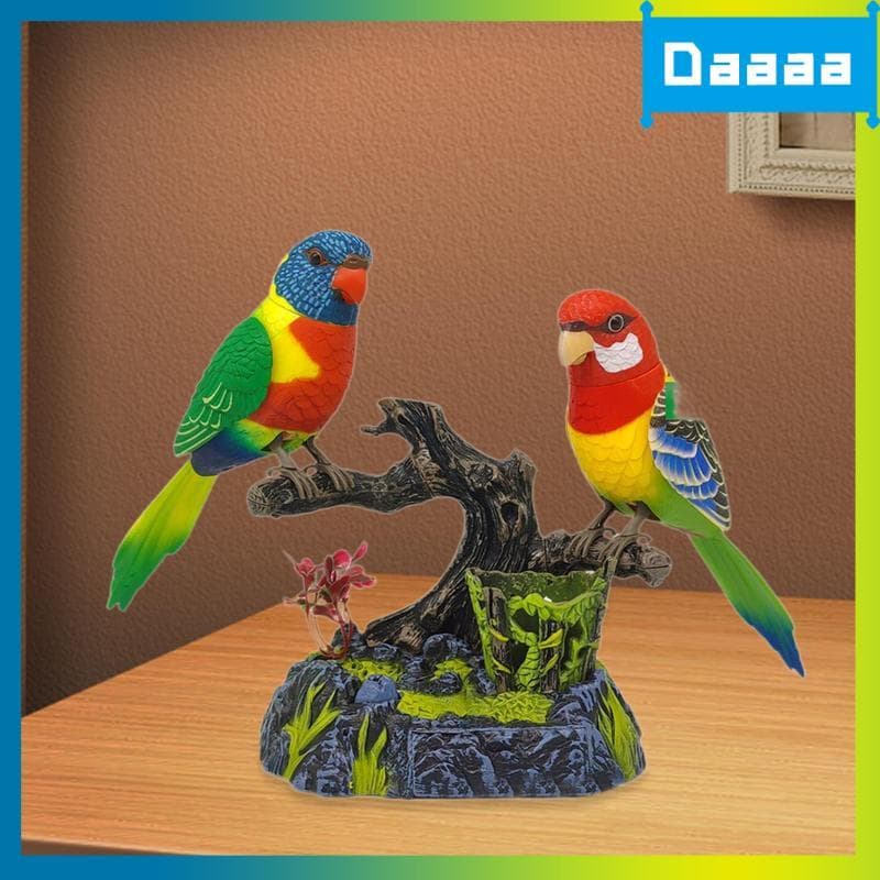 [Zzxitwyq] Ornamento De Papagaios Falantes Resistente , Decoração Criativa De Mesa De Escritório Em Casa , Brinquedo De 
