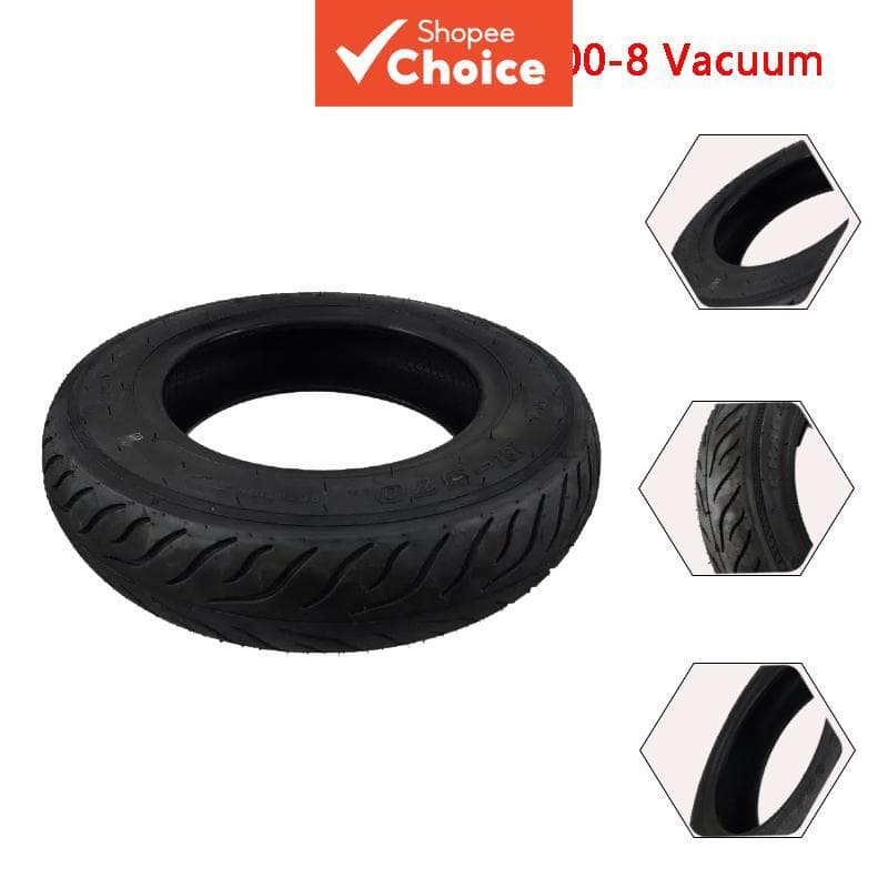 3.00-8 Pneu De Vácuo Sem Câmara De Ar Engrossado Para Peças Sobressalentes De Triciclo De Scooter Elétrico De Motociclet