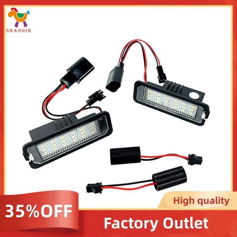 1 Par De Luz De Placa De Licença Para Peças Automotivas GOLF