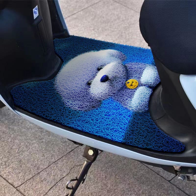 Tapete de piso impermeável de seda, modelo universal novo, para veículos elétricos, compatível com motocicletas e scoote