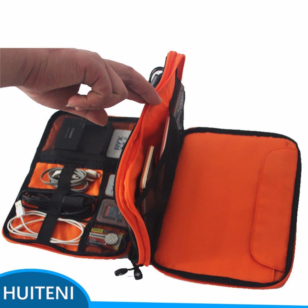 Bolsa De Armazenamento De Cabo USB , 2 Camadas , Casa , Viagem , Escritório , Disco Flash Eletrônico , Fio De Alimentaçã