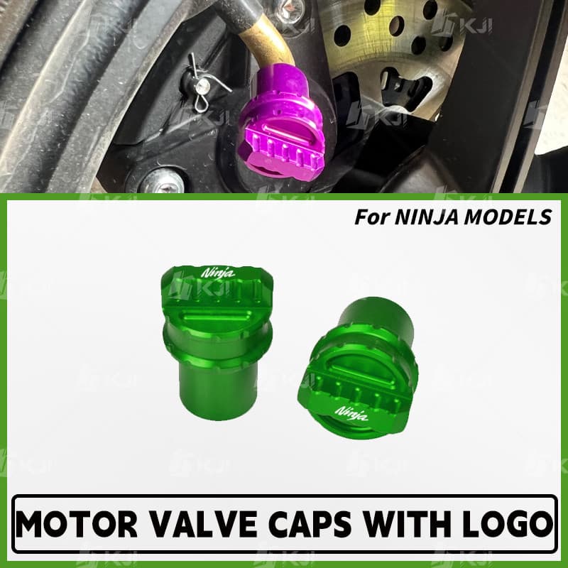 Para Kawasaki NINJA 1000/650/500/400/300/250/125 Tampas Da Haste Válvula Do Pneu Tubo De Ar Cobre Acessórios