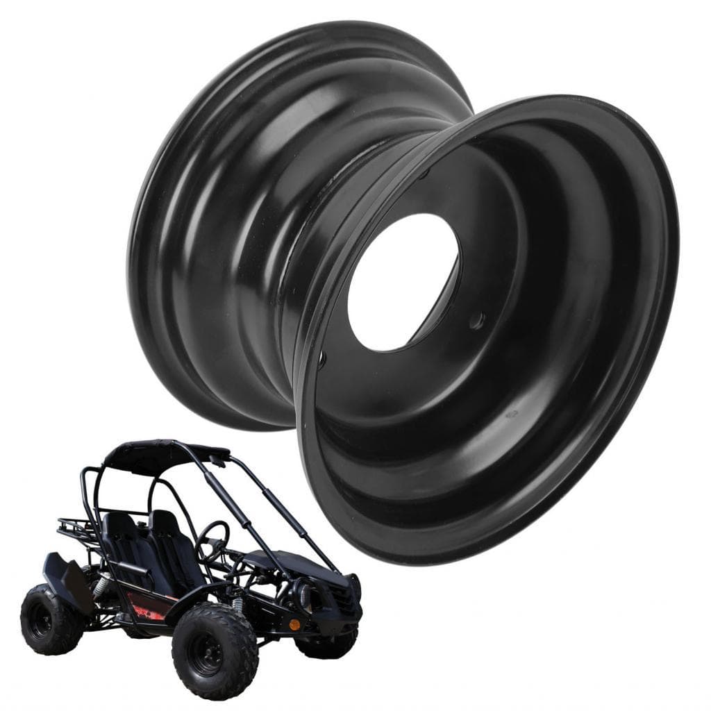 torachel1-BR Aumotop Aro de roda de kart de 6 polegadas com 3 furos em liga de alumínio Tração aprimorada Aparência