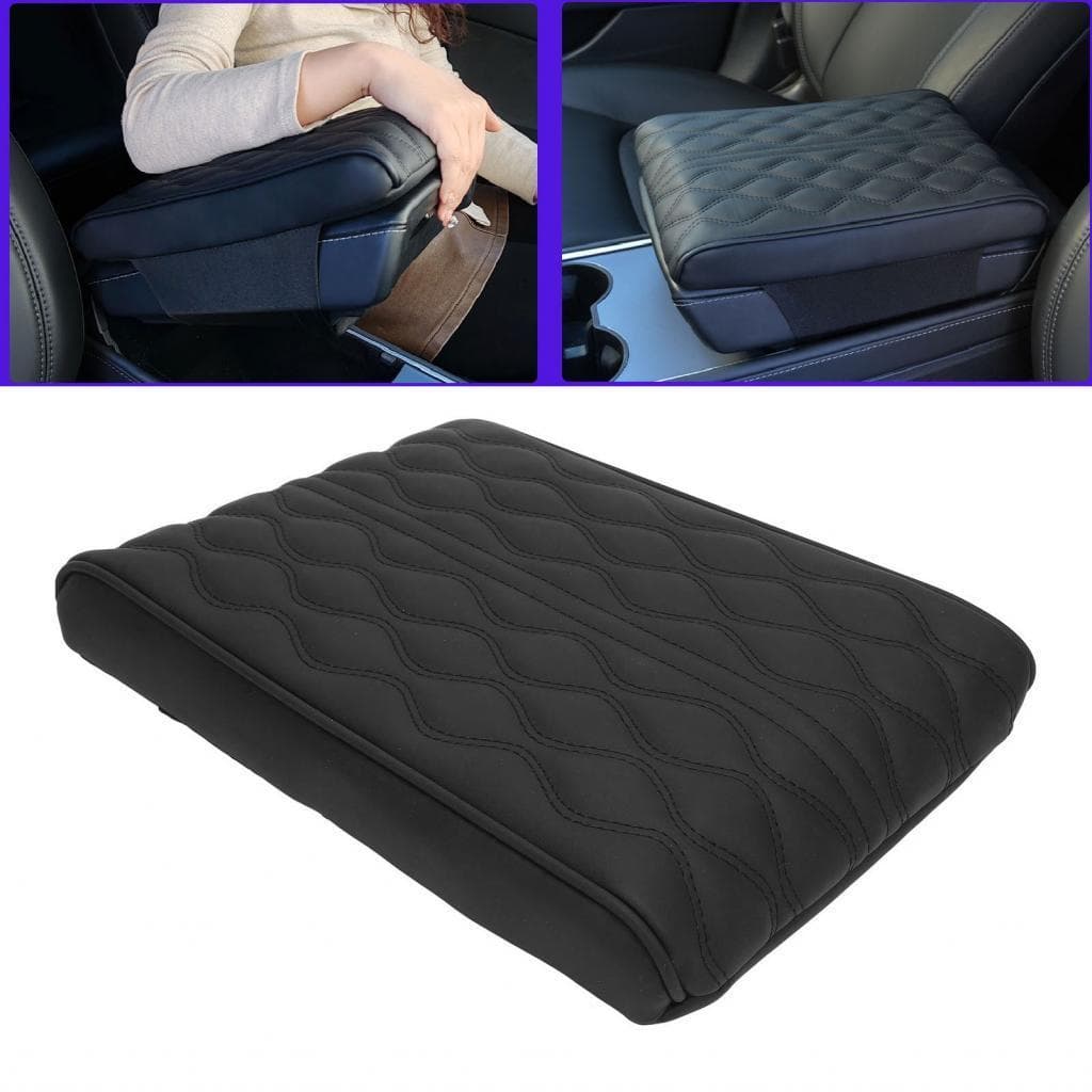 Protetor de capa de apoio de braço do carro universal ajuste console central anti deslizamento couro de microfibra para