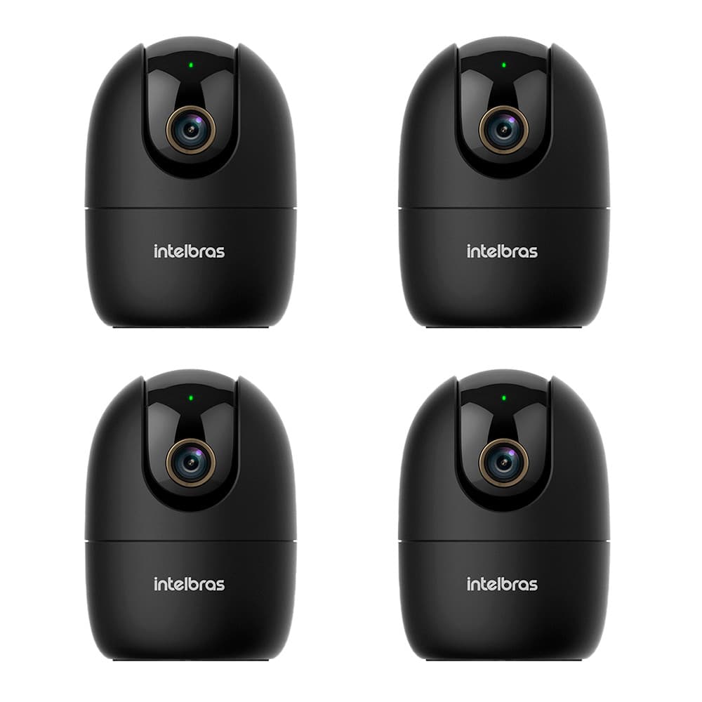 Câmera Inteligente Full HD  Im4 C Black Intelbras - 4 Unidades