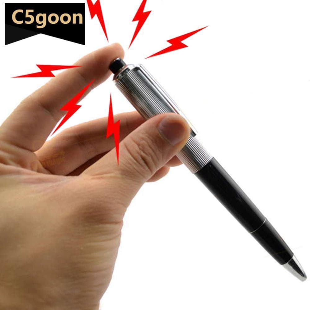 C5GOON Caneta Esferográfica De Choque Elétrico , Presente Chocante , Piada , Truque , Utilitário , Brinquedos C2Z6