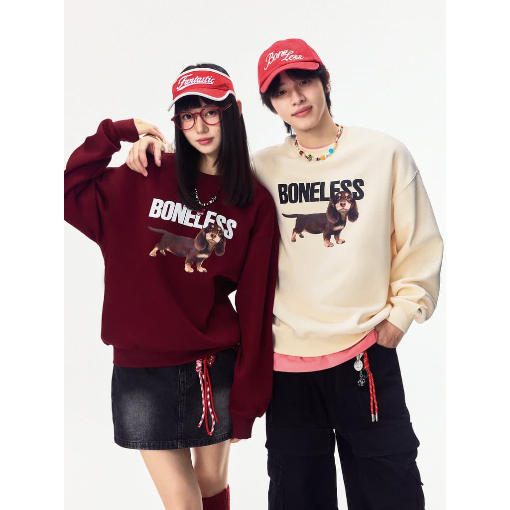 BONELESS Cabelo Longo Dachshund Filhote de Cachorro Básico Em Torno Do Pescoço Moletom Outono Novo Estilo Solto Casual P