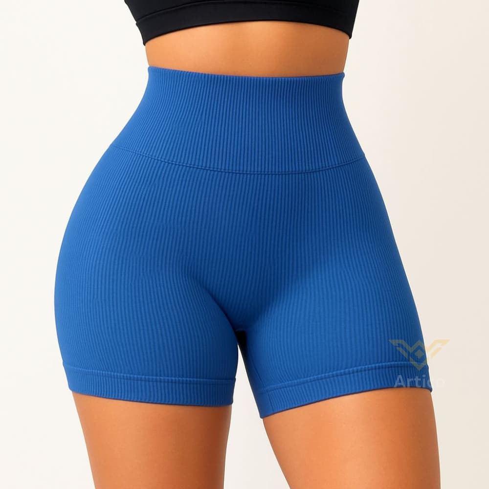 KIT 3 Shorts Fitness Canelado Academia Zero Transparencia Feminino