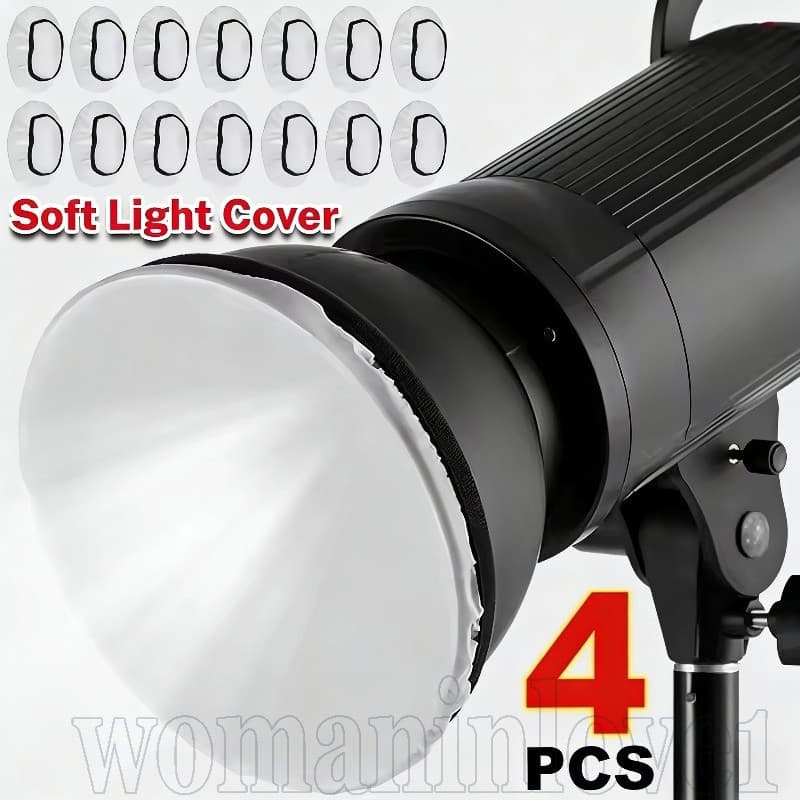 Capas De Luz Suave De 1-4 Unidades-Difusor De Flash Fotográfico De 7 Polegadas-Protetoras-Para Adereços De Tiro De Telev