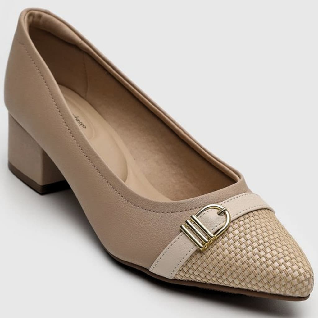 Sapato Scarpan Feminino Salto Bloco Ultra Conforto Modare 7340.134.30151