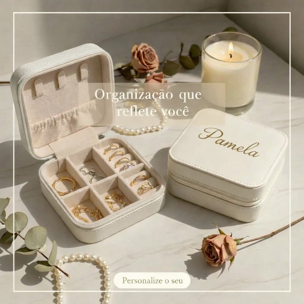 Porta Joias Personalizado Com Nome Madrinhas De Casamento Presente